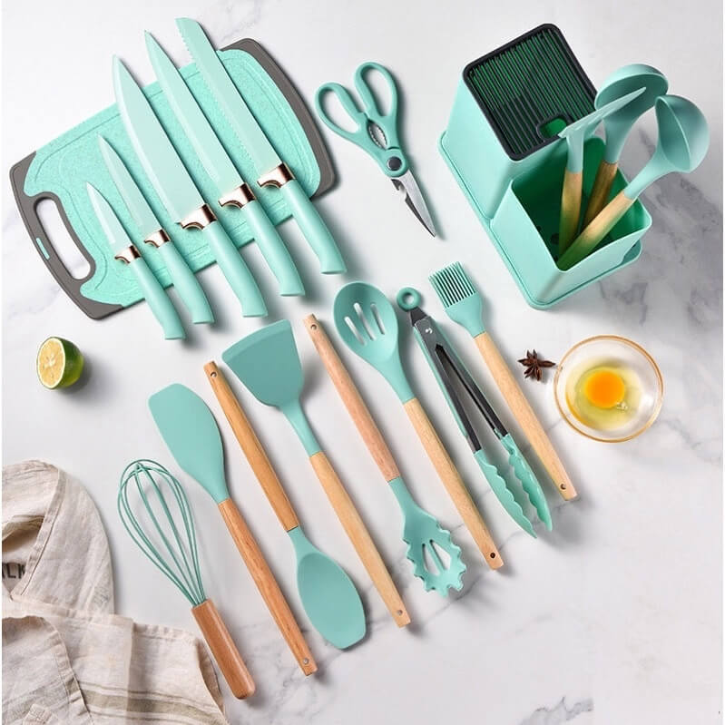 Kit Utensílios de Cozinha (COM 19 PEÇAS)